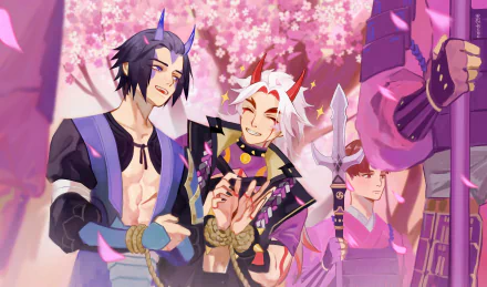 Arataki Itto video game Genshin Impact HD Desktop Wallpaper | Background Image