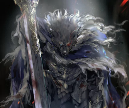 Blaidd the Half-Wolf video game Elden Ring HD Desktop Wallpaper | Background Image