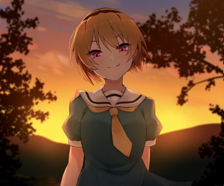 Hōjō Satoko Anime Higurashi When They Cry HD Desktop Wallpaper | Background Image