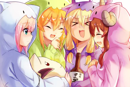 Momo Chiyoda Yuuko Yoshida Anime The Demon Girl Next Door HD Desktop Wallpaper | Background Image