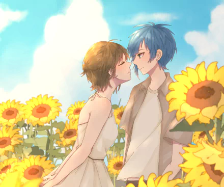 Yujiro Someya Hiyori Suzumi Anime To Become a Real Heroine! The Unpopular Girl and the Secret Task HD Desktop Wallpaper | Background Image