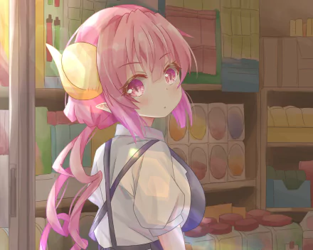 Ilulu (Miss Kobayashi's Dragon Maid) Anime Miss Kobayashi's Dragon Maid HD Desktop Wallpaper | Background Image