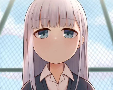 HD PC desktop wallpaper featuring Reina Aharen from the anime Aharen-san Is Indecipherable with a softly blurred background and detailed shading.