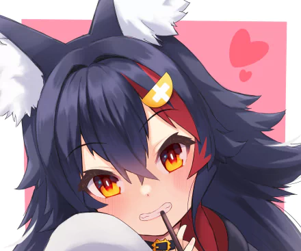 hololive Ookami Mio Anime Virtual Youtuber HD Desktop Wallpaper | Background Image