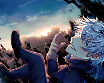 Satoru Gojo Anime Jujutsu Kaisen HD Desktop Wallpaper | Background Image