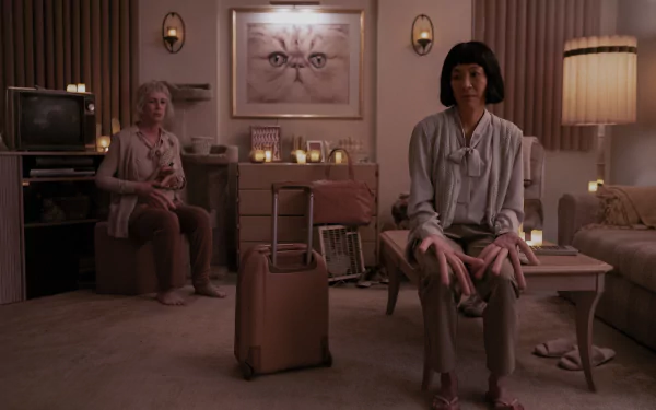 Jamie Lee Curtis Michelle Yeoh movie Everything Everywhere All at Once HD Desktop Wallpaper | Background Image