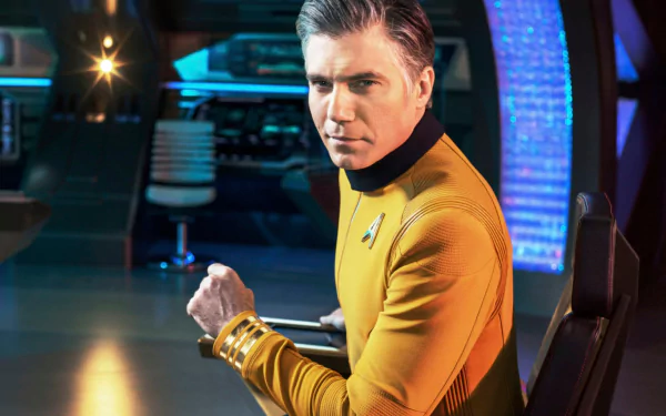 Christopher Pike Anson Mount TV Show Star Trek: Strange New Worlds HD Desktop Wallpaper | Background Image