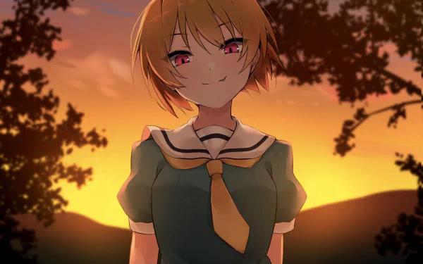 Hōjō Satoko Anime Higurashi When They Cry HD Desktop Wallpaper | Background Image