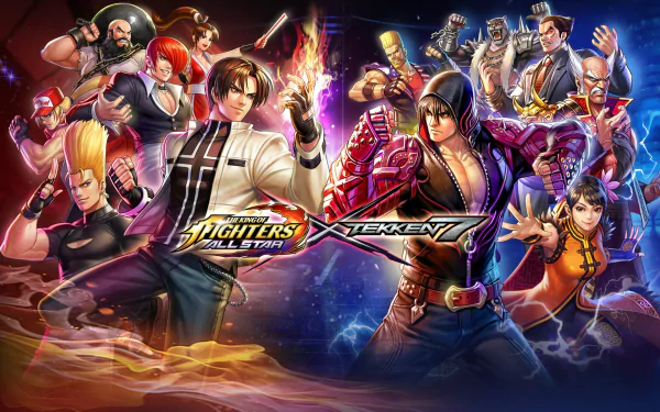 Tekken The king of Fighters video game crossover HD Desktop Wallpaper | Background Image