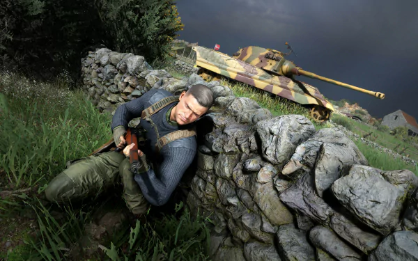 video game Sniper Elite 5 HD Desktop Wallpaper | Background Image