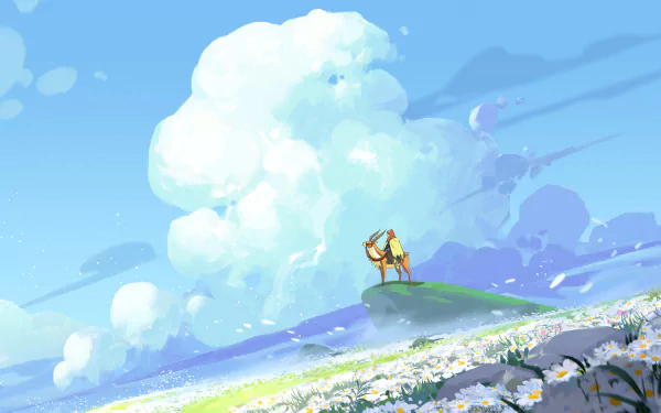 Anime Princess Mononoke HD Desktop Wallpaper | Background Image