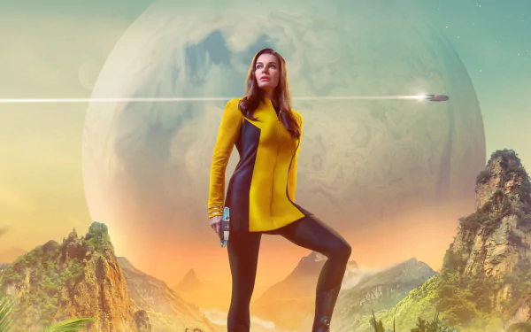 Una Chin-Riley Rebecca Romijn TV Show Star Trek: Strange New Worlds HD Desktop Wallpaper | Background Image