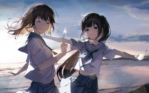 Anime friends HD Desktop Wallpaper | Background Image
