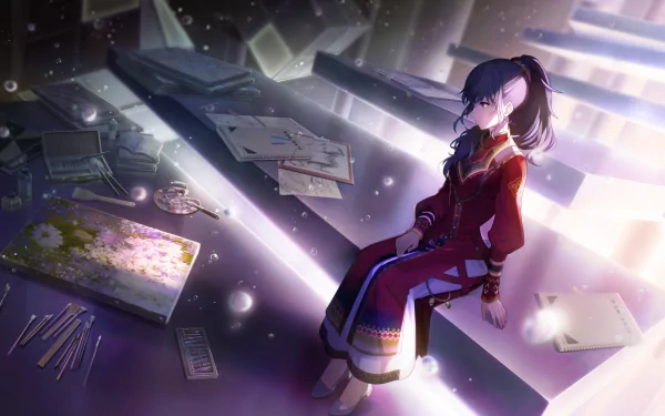 Asahina Mafuyu video game Project Sekai: Colorful Stage! feat. Hatsune Miku HD Desktop Wallpaper | Background Image