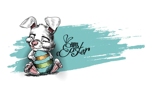 bunny holiday Easter HD Desktop Wallpaper | Background Image