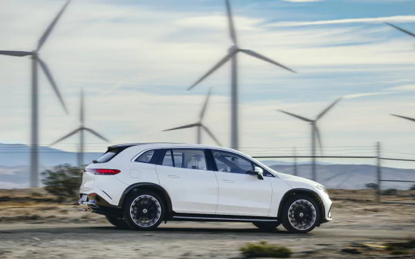 vehicle Mercedes-Benz EQS 450+ HD Desktop Wallpaper | Background Image