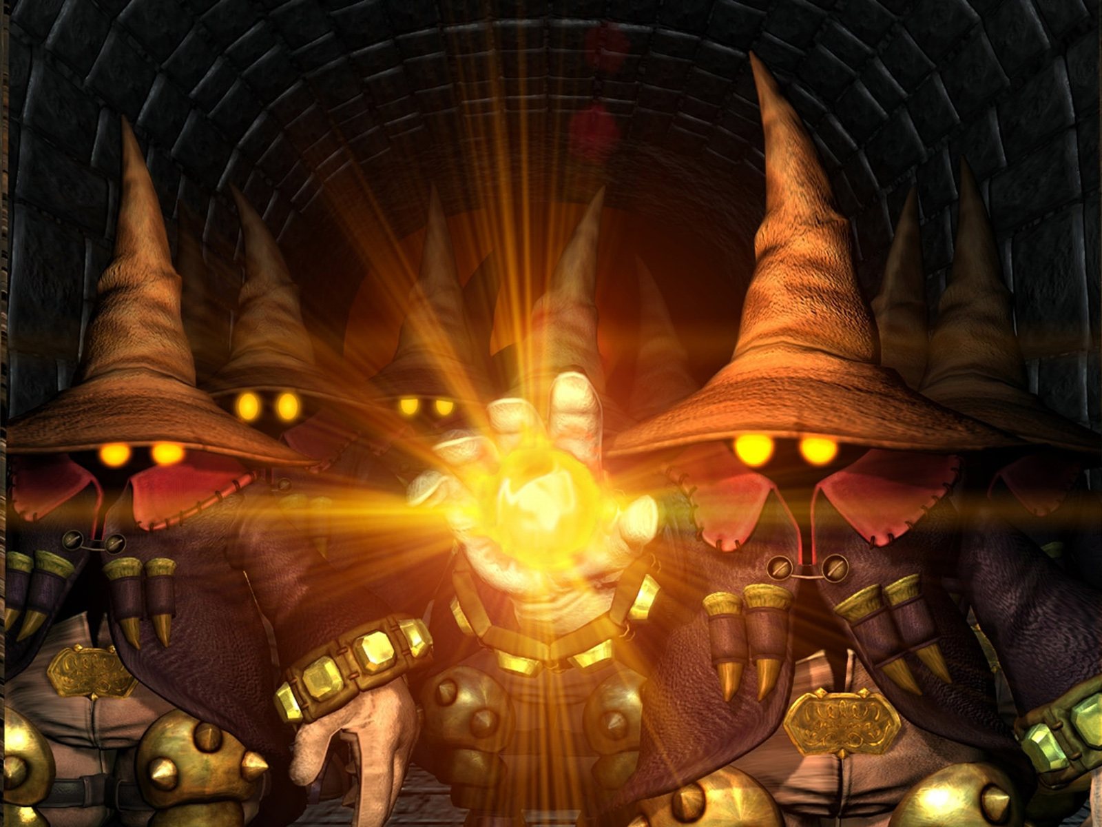 A magical sorcerer from Final Fantasy IX, casting spells in a vibrant video game world.