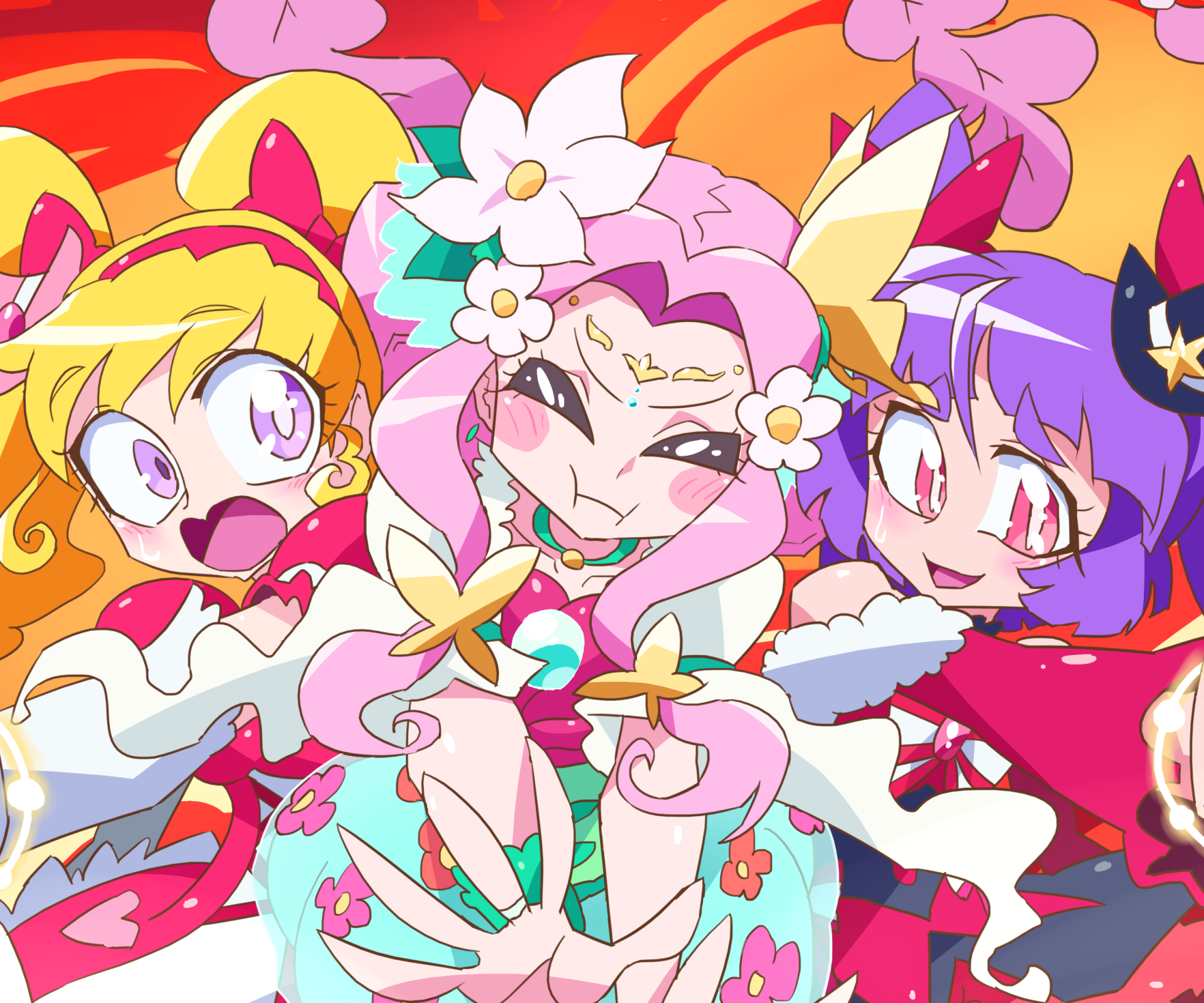 Download Izayoi Riko Hanami Kotoha Asahina Mirai Anime Witchy PreCure! HD Wallpaper