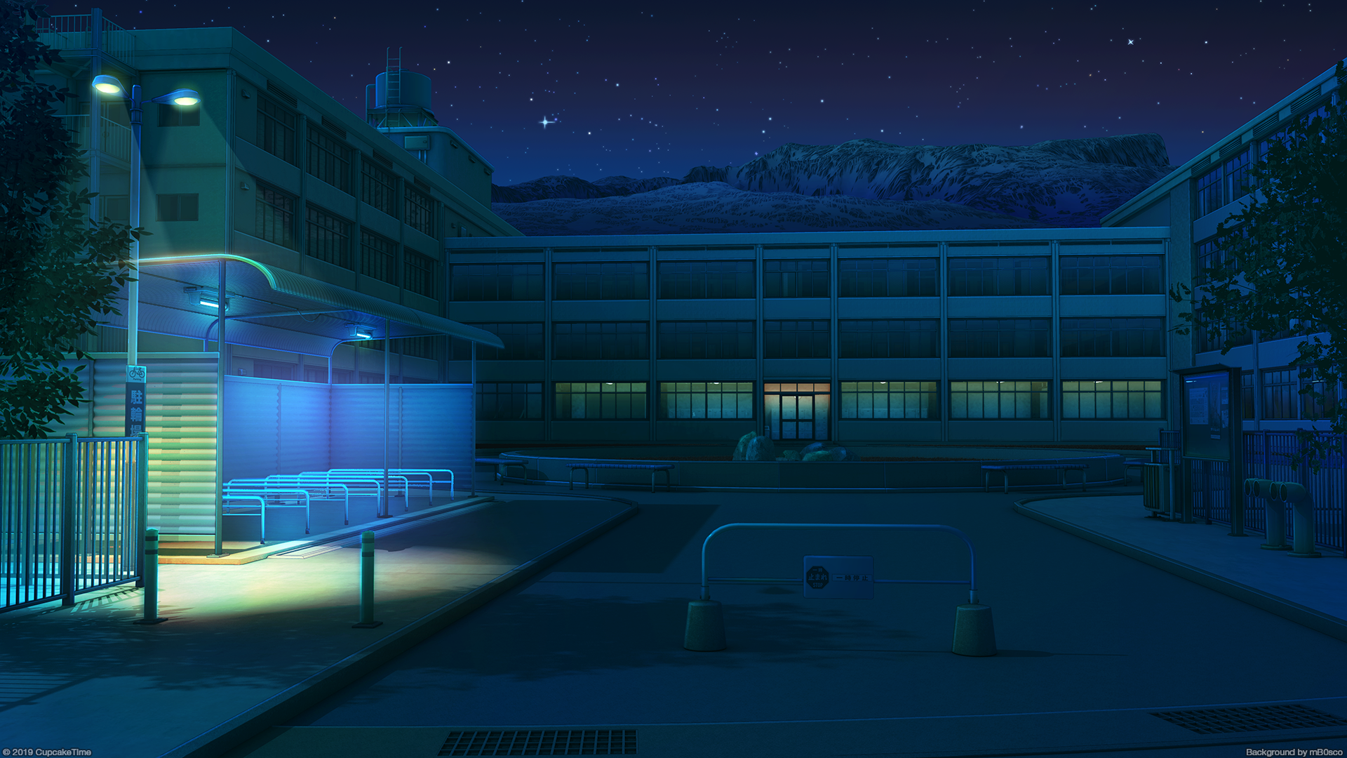Download Anime Night Anime Night HD Wallpaper | 1920x1080 | Wallpaper Abyss