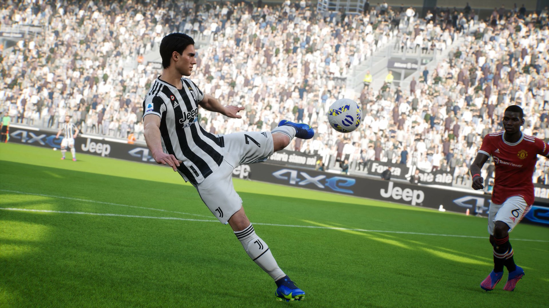 Download Dušan Vlahović Video Game EFootball 2022 4k Ultra HD Wallpaper