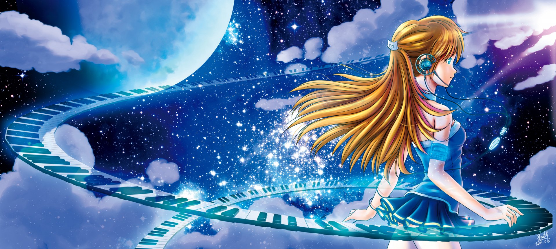 Download Anime Headphones HD Wallpaper