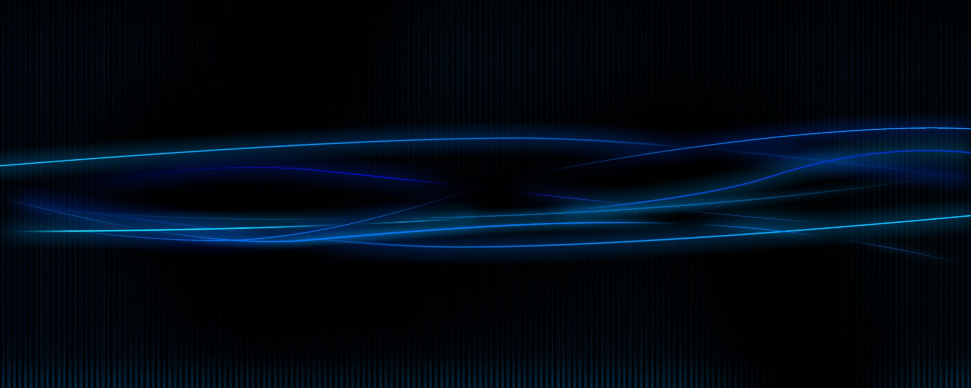 Vector-based artistic HD PC desktop wallpaper featuring smooth, flowing blue light waves against a dark background, creating a sleek and modern digital design.