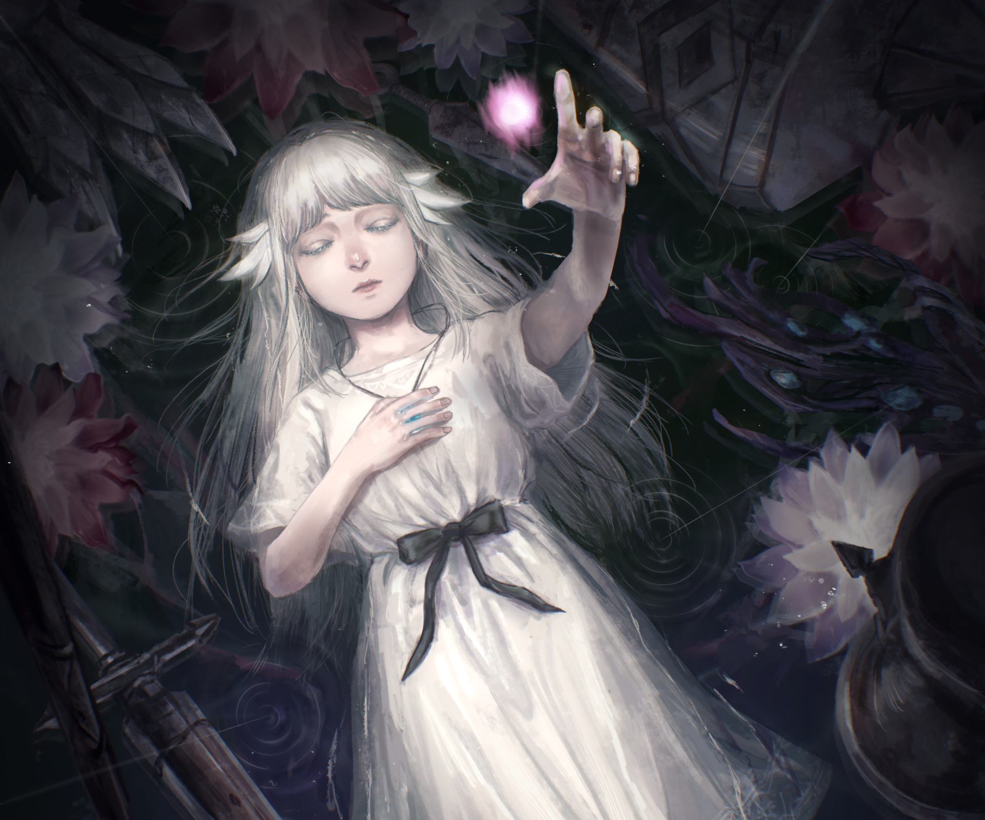 Download Lily (Ender Lilies) Video Game ENDER LILIES: Quietus Of The Knights HD Wallpaper