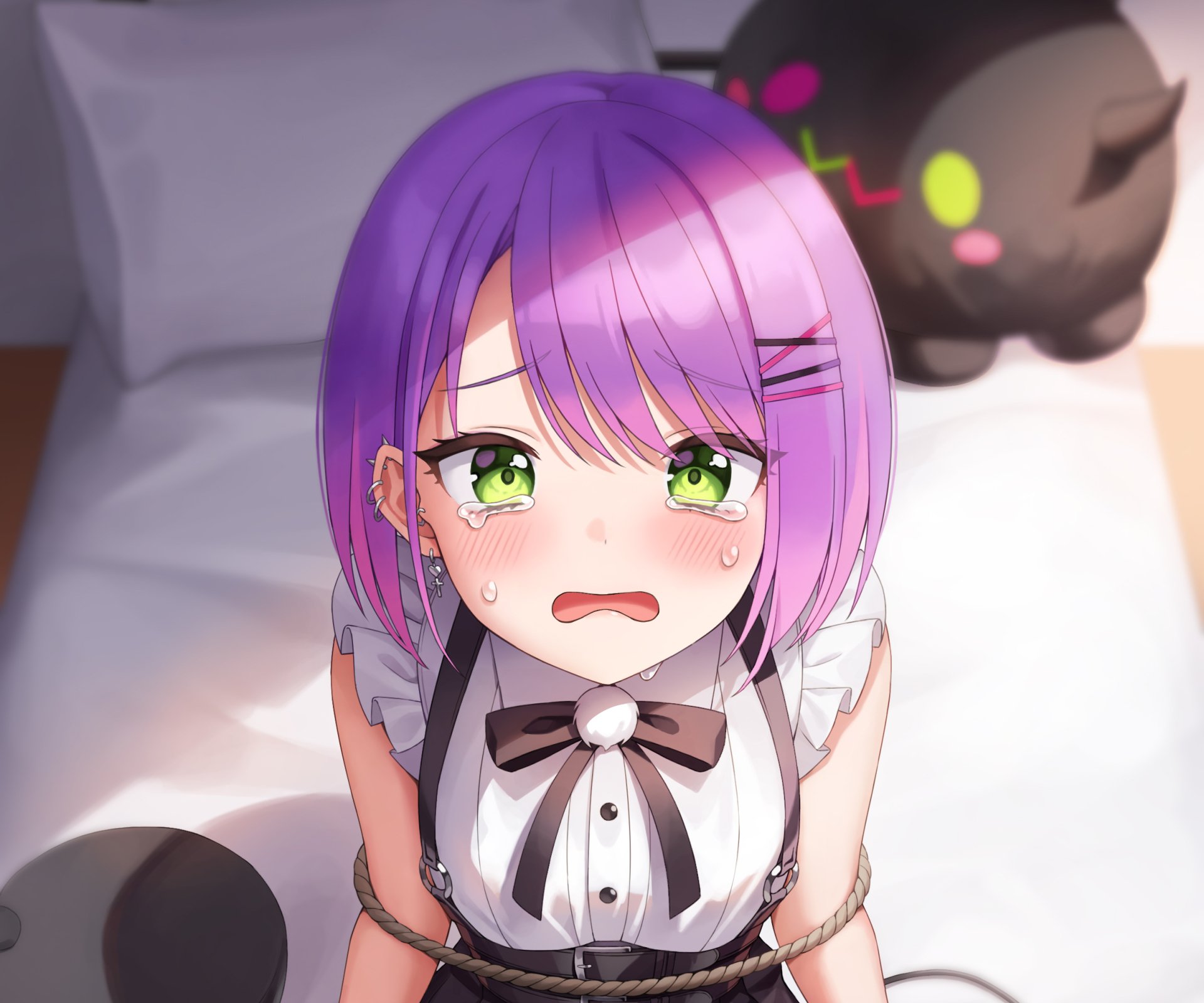 Download Hololive Tokoyami Towa Anime Virtual Youtuber HD Wallpaper