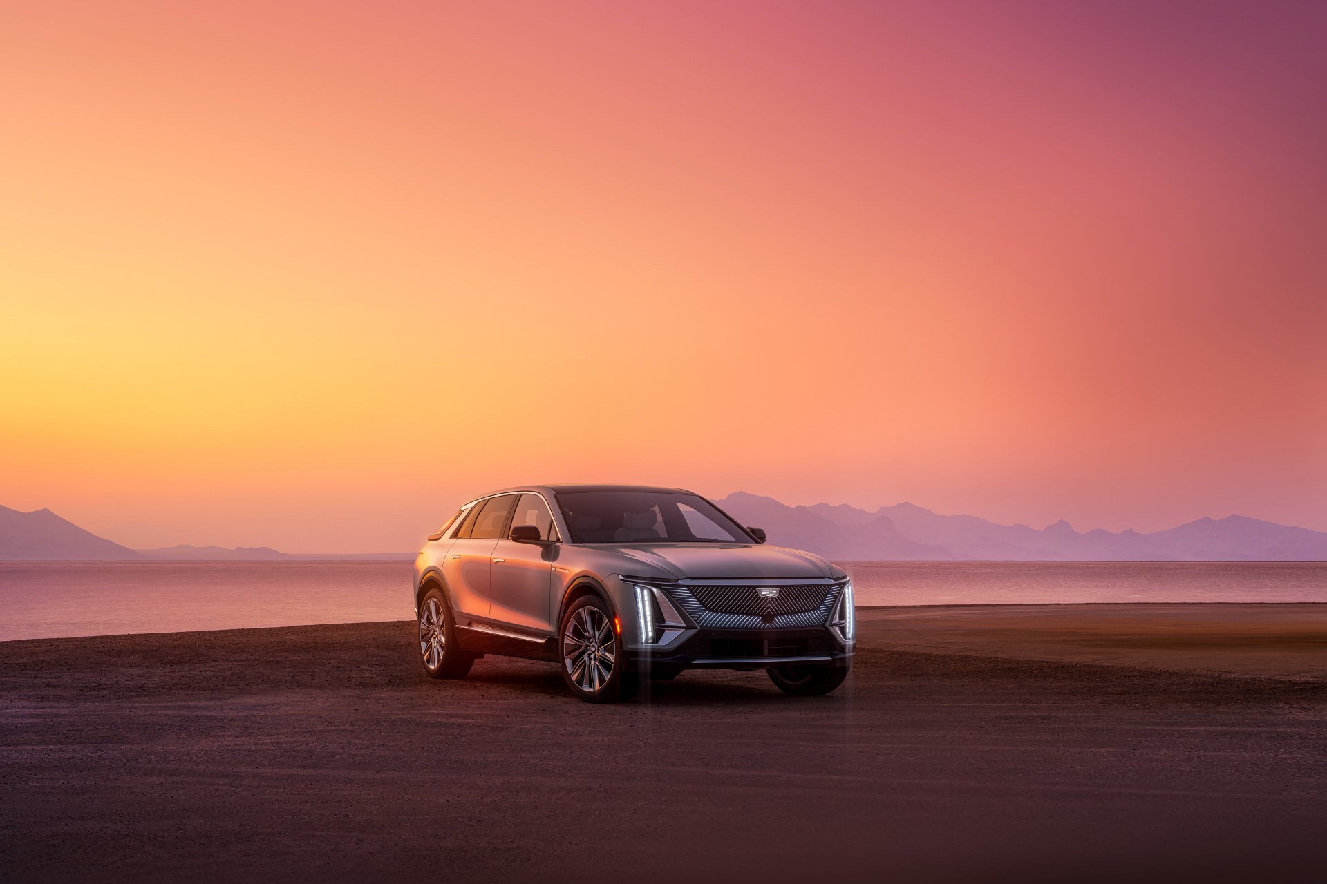 Download Vehicle Cadillac Lyriq 4k Ultra HD Wallpaper