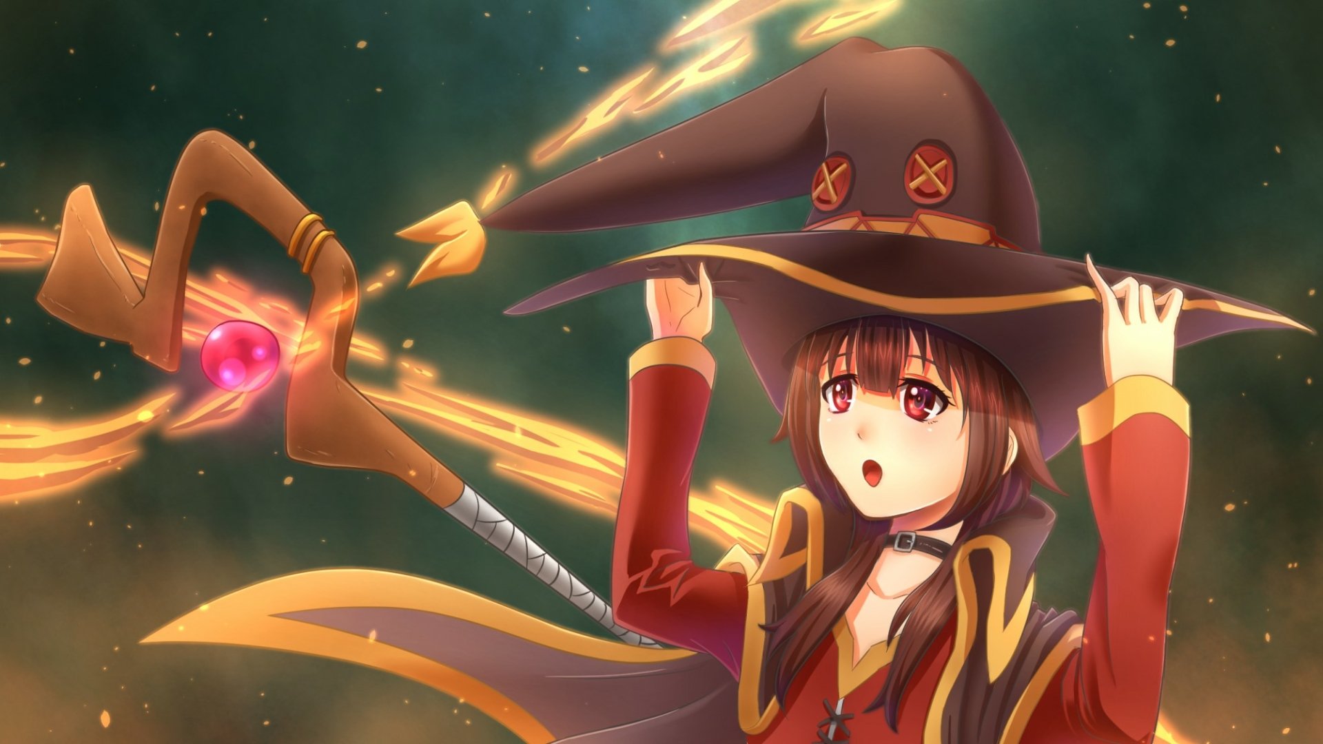Download Megumin (KonoSuba) Anime KonoSuba - God’s Blessing On This Wonderful World!! HD Wallpaper by Zephx