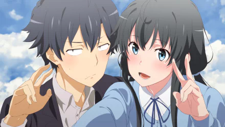 Yukino Yukinoshita Hachiman Hikigaya Anime My Teen Romantic Comedy SNAFU HD Desktop Wallpaper | Background Image