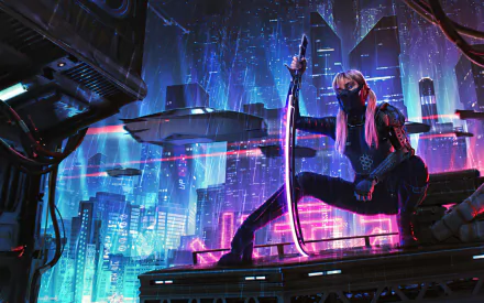  Futuristic Assassin by encreate