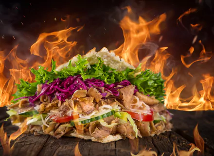 food Doner kebab HD Desktop Wallpaper | Background Image