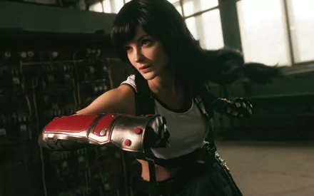 Final Fantasy Tifa Lockhart woman cosplay HD Desktop Wallpaper | Background Image