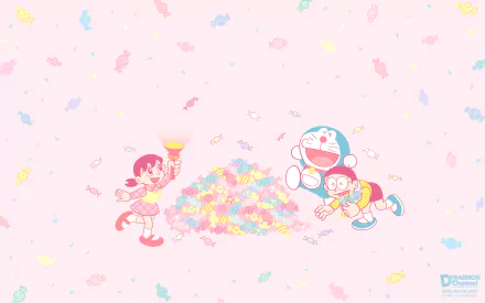 Anime Doraemon white anime HD Desktop Wallpaper | Background Image