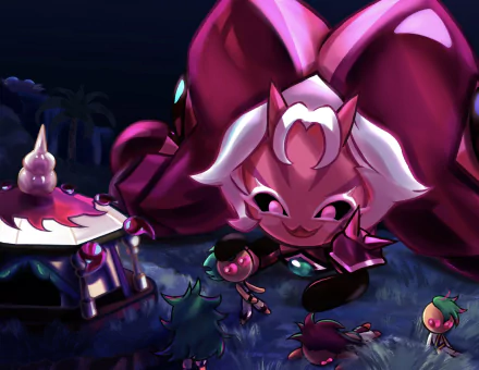 Lychee Dragon Cookie (Cookie Run) video game Cookie Run: OvenBreak HD Desktop Wallpaper | Background Image