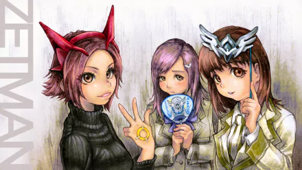 Mayu Hashimoto Hanako Tanaka Konoha Amagi Anime Zetman HD Desktop Wallpaper | Background Image