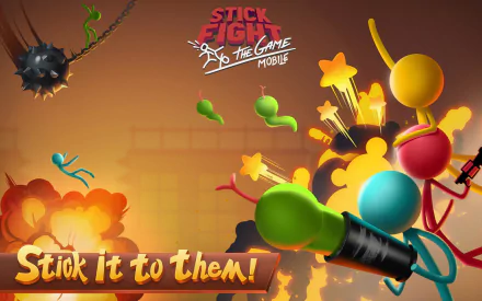 video game Stick Fight: The Game HD Desktop Wallpaper | Background Image