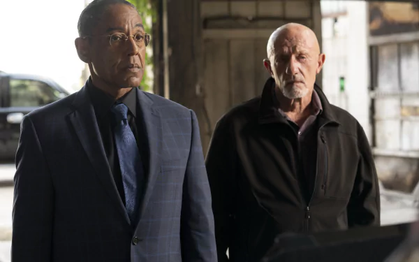 Gus Fring Giancarlo Esposito Mike Ehrmantraut Jonathan Banks TV Show Better Call Saul HD Desktop Wallpaper | Background Image