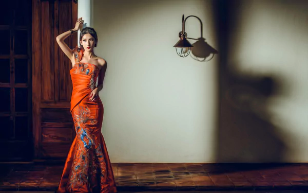 dress woman model HD Desktop Wallpaper | Background Image