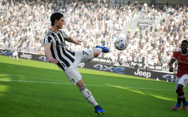 Dušan Vlahović video game eFootball 2022 HD Desktop Wallpaper | Background Image