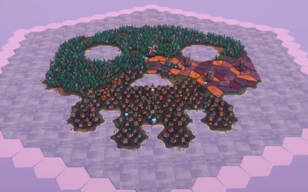 video game Dorfromantik HD Desktop Wallpaper | Background Image