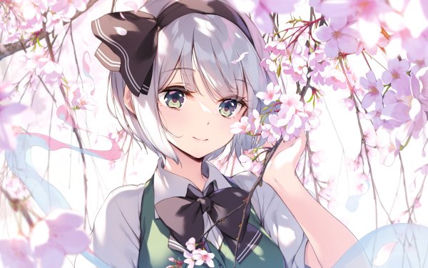 Anime Touhou Youmu Konpaku HD Wallpaper | Background Image
