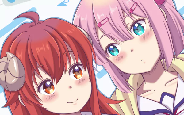 Momo Chiyoda Yuuko Yoshida Anime The Demon Girl Next Door HD Desktop Wallpaper | Background Image