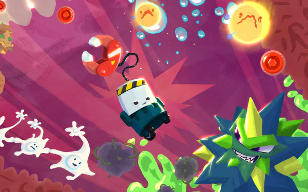 video game Get-A-Grip Chip and the Body Bugs HD Desktop Wallpaper | Background Image