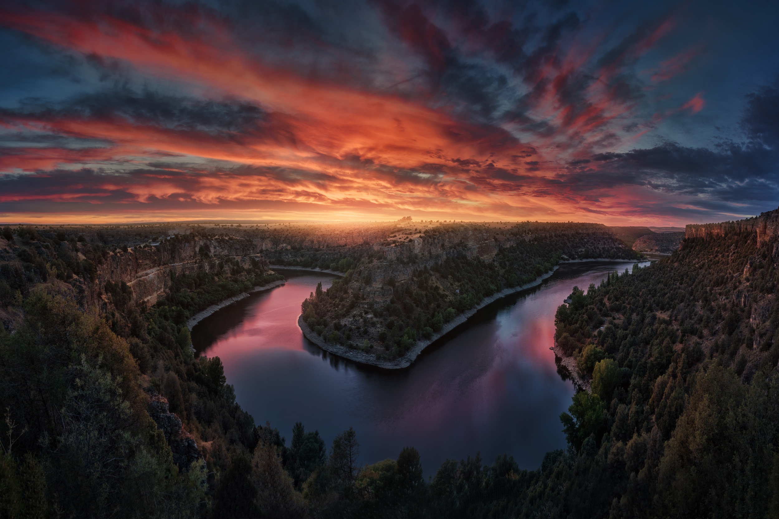 Download Sunset Nature River HD Wallpaper