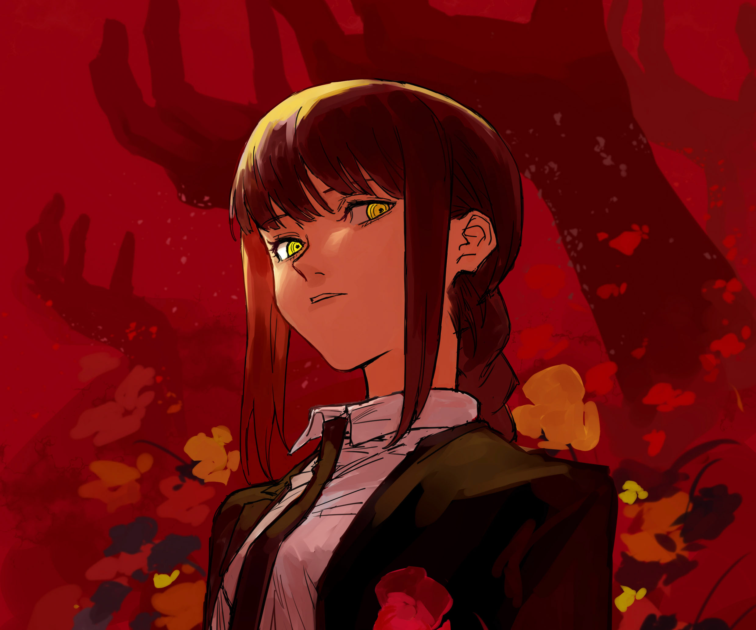 Download Makima (Chainsaw Man) Anime Chainsaw Man HD Wallpaper