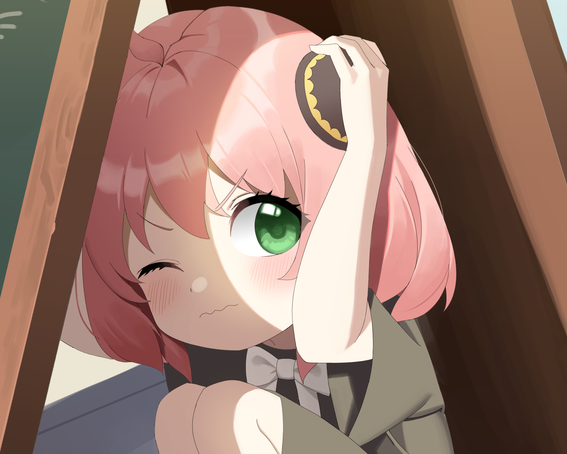 Download Anya Forger Anime Spy X Family HD Wallpaper by Leavv