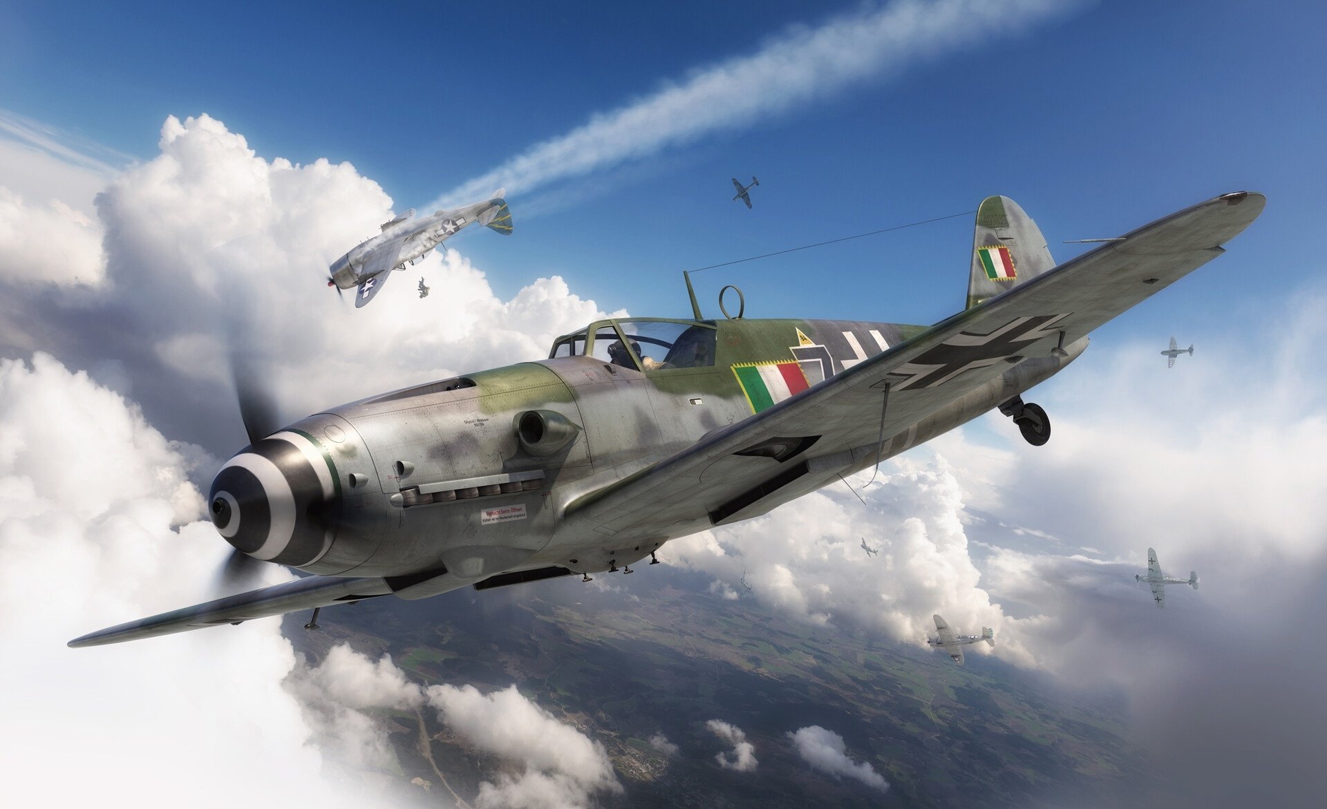 Download Luftwaffe Military Messerschmitt Bf 109 HD Wallpaper by Adam Tooby