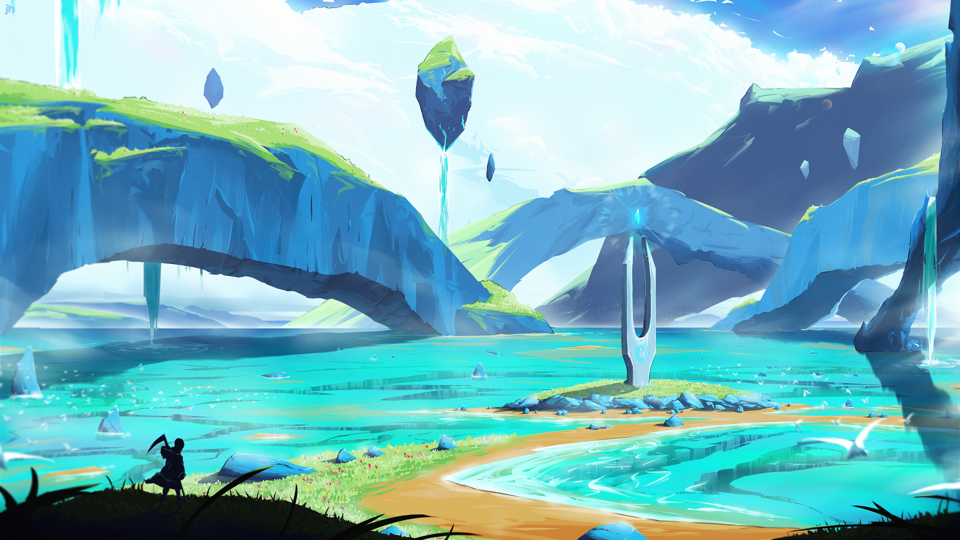 Download Fantasy Landscape Fantasy Landscape 4k Ultra HD Wallpaper by ...